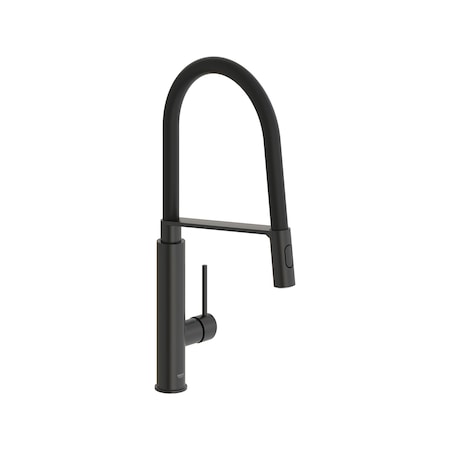 Grohe Single-Handle Semi-Pro Dual Spray Kitchen Faucet 1.75 Gpm 6.6 L/Min In Matte Black 314922430